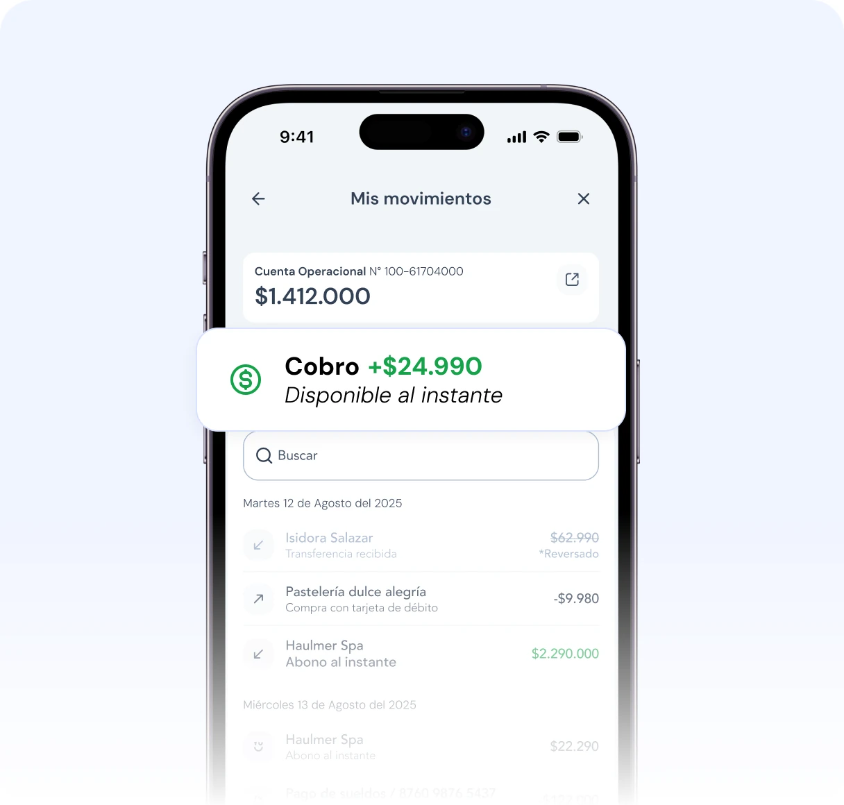 App AndCo. con un cobro de $24.990 disponible al instante