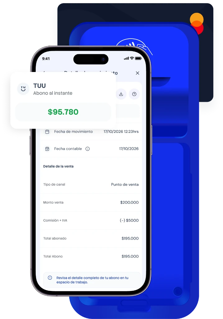 App AndCo. con un abono al instante de $95.780 tras una venta con TUU